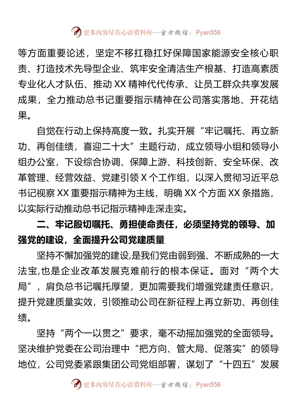 国企专题党课：以高质量党建引领保障高质量发展.docx_第2页