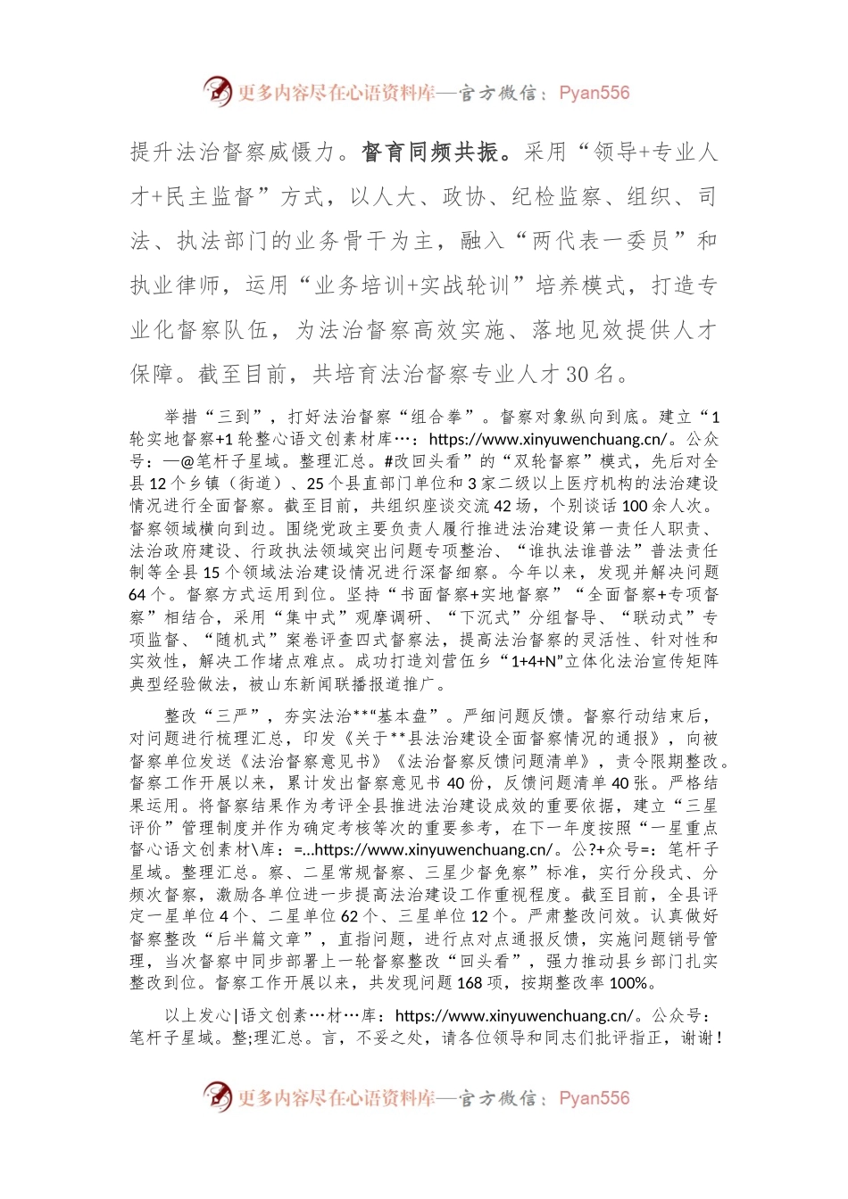 在2024年全市法治督查经验交流会上的汇报发言.docx_第2页