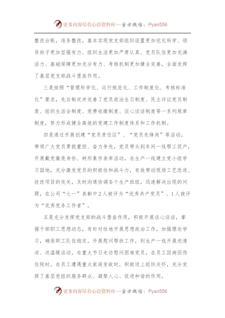 国企党支部标准化规范化建设工作总结.docx_第2页