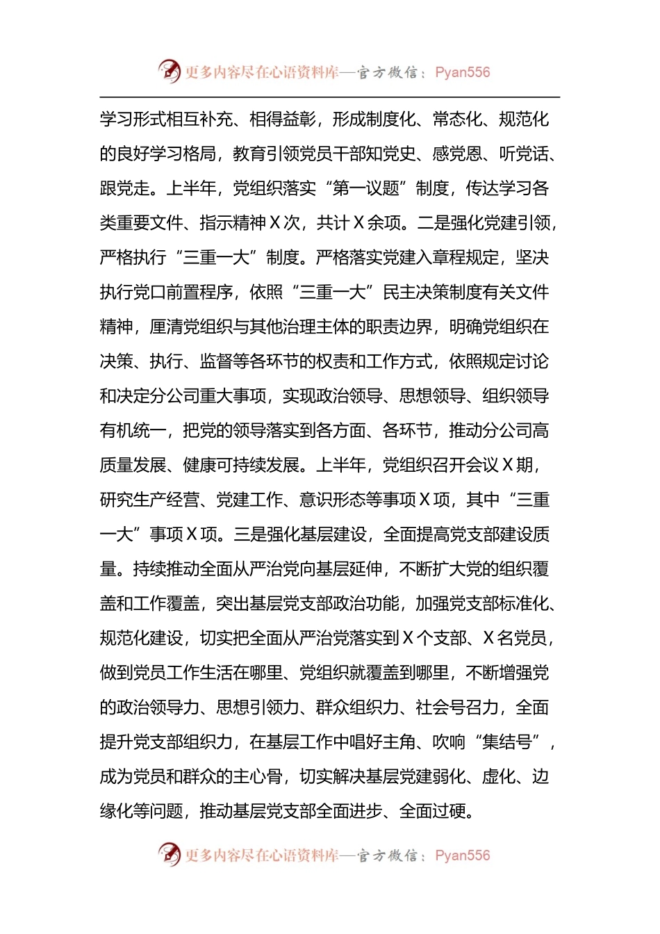 国企党组织2022年落实全面从严治党（党建）责任年中自查报告.docx_第2页