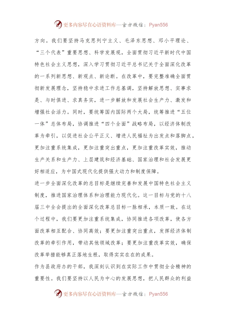 县政府办干部学习二十届三中全会精神心得体会.docx_第2页