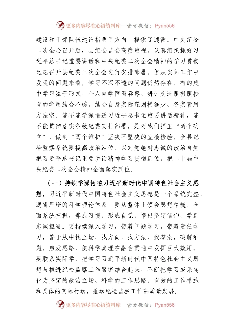 县纪委书记在开展“深学习、实调研、抓落实”工作年活动动员会上的讲话.docx_第2页