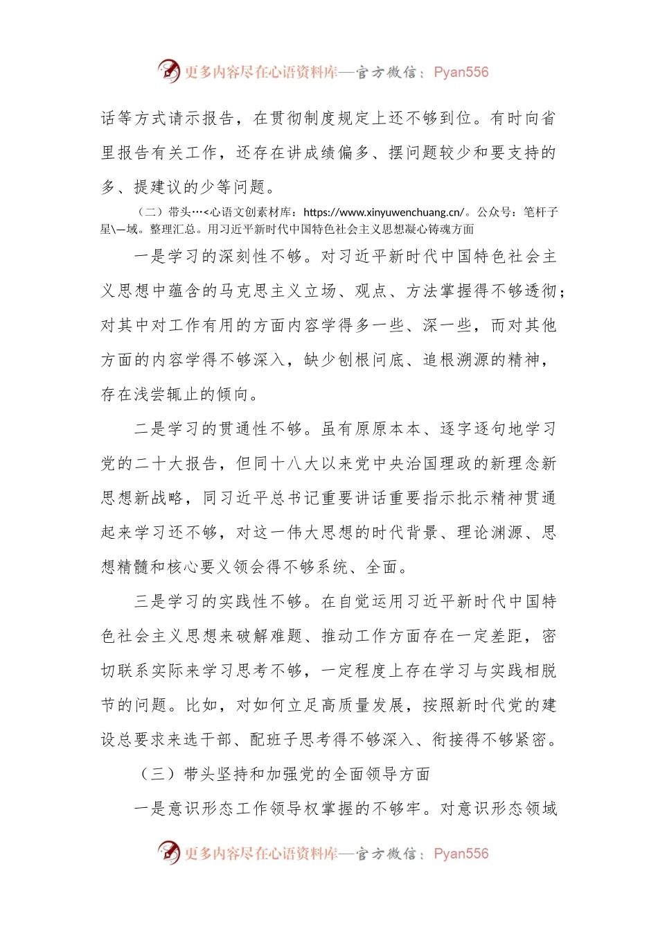 县委书记2022年民主生活会对照检查材料六个方面）.docx_第2页