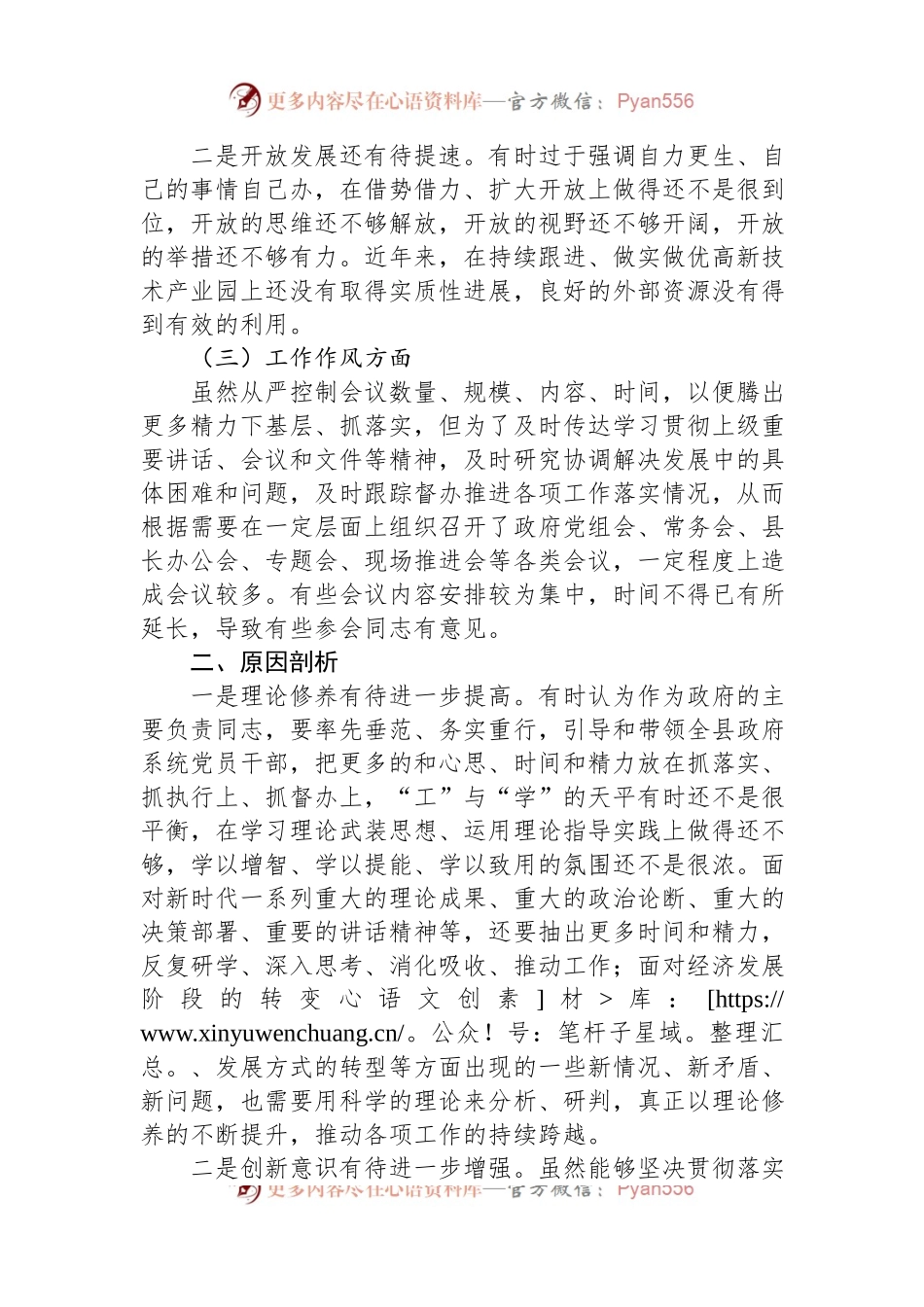 县长主题教育民主生活会个人发言提纲.docx_第2页