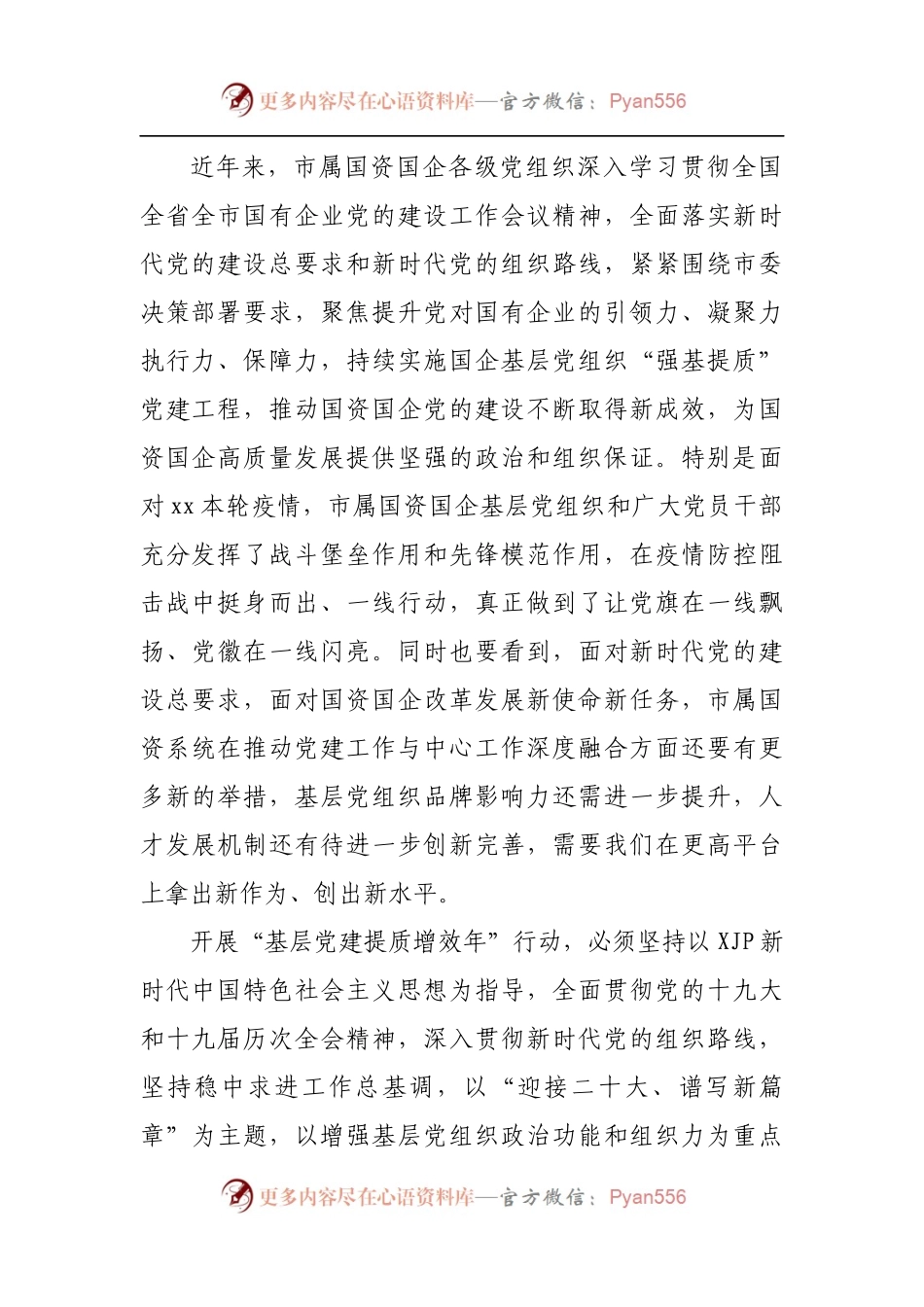 国资系统公司“基层党建提质增效年”行动实施方案.docx_第2页