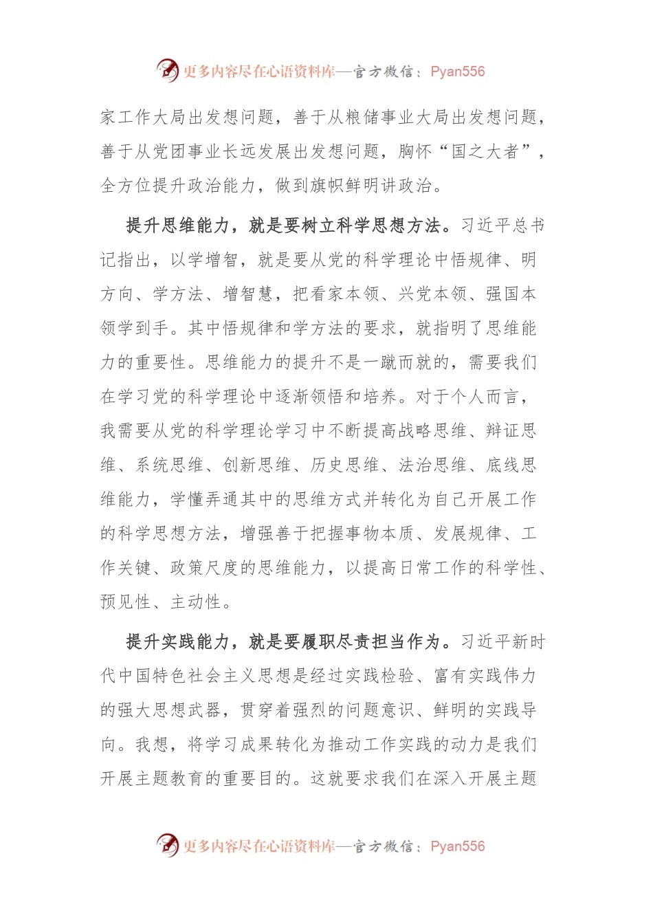 团支部书记主题教育研讨发言：努力提升政治能力、思维能力、实践能力.docx_第2页