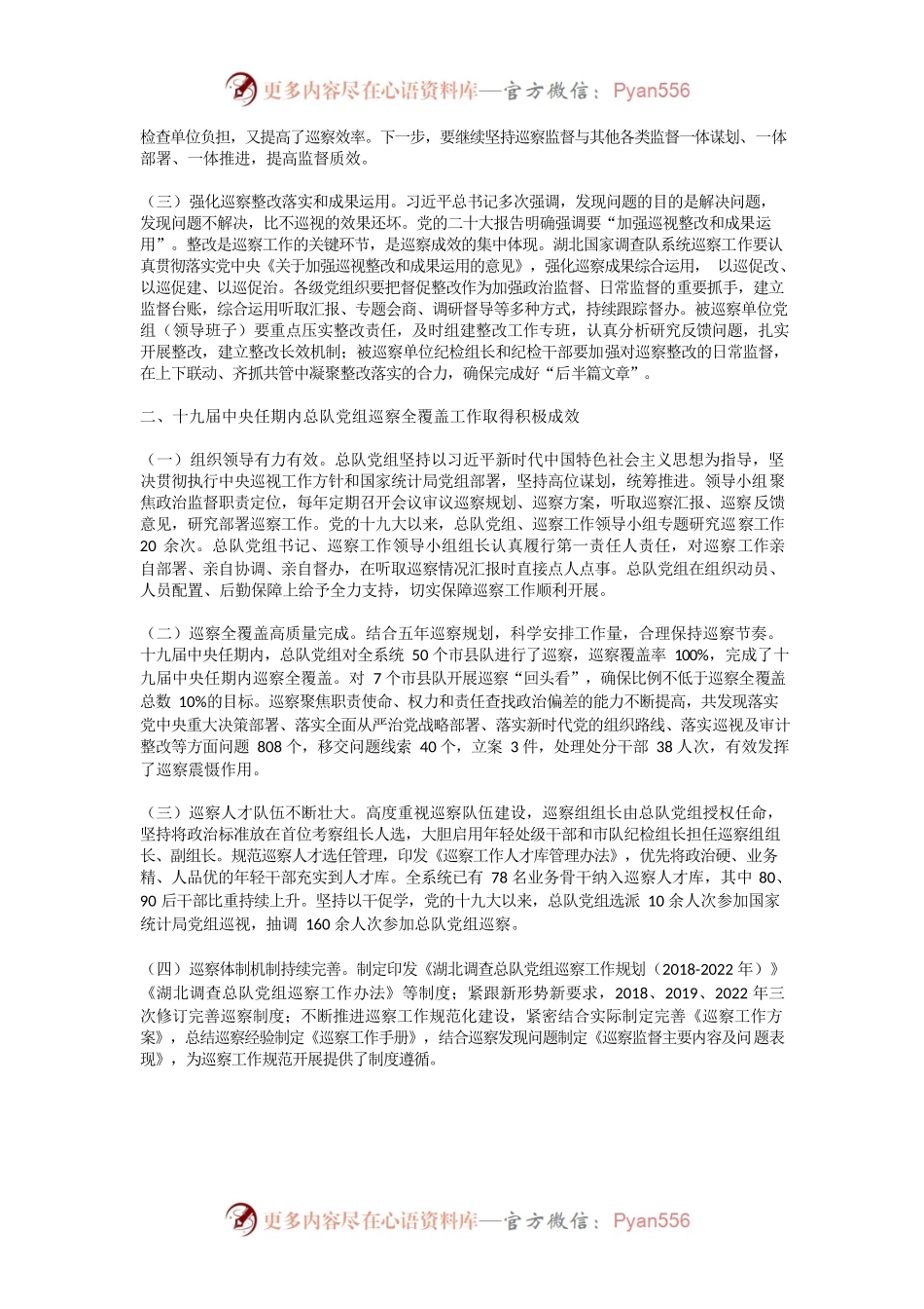 在2023年湖北调查总队党组巡察工作会议暨2023年巡察工作动员会上的讲话.docx_第2页