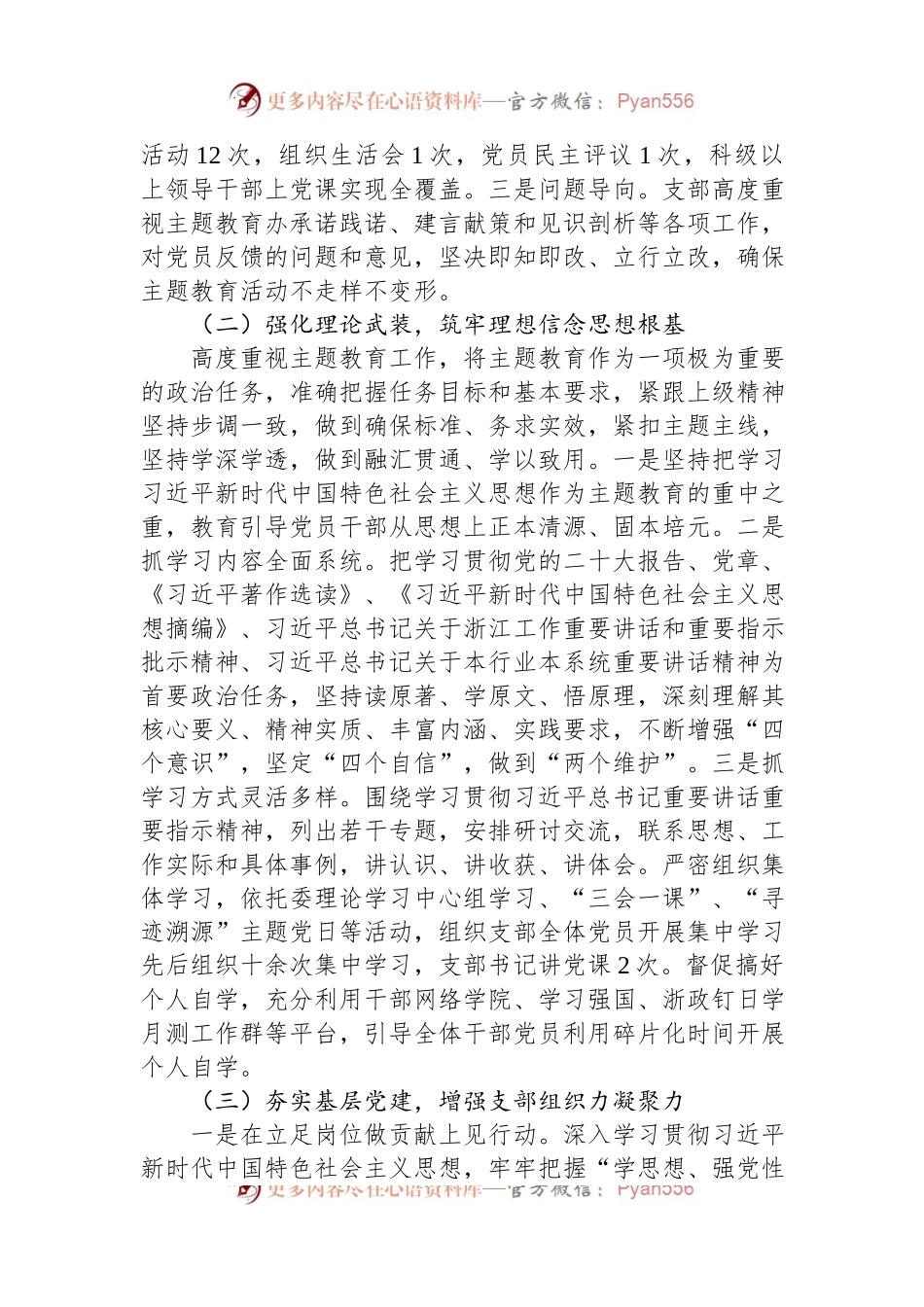 县纪委监委第四支部工作总结.docx_第2页