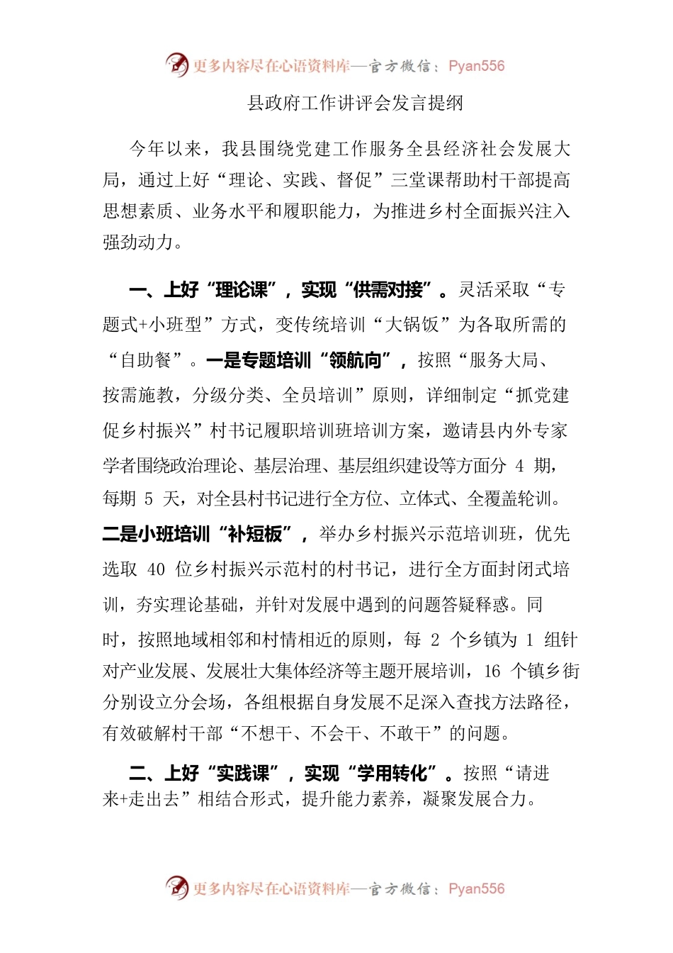 县政府工作讲评会发言提纲.docx_第1页