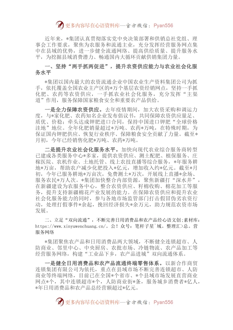 发挥网络优势 完善服务体系 为促进农村消费贡献力量——全国农村商业建设工作现场会经验交流材料.docx_第1页