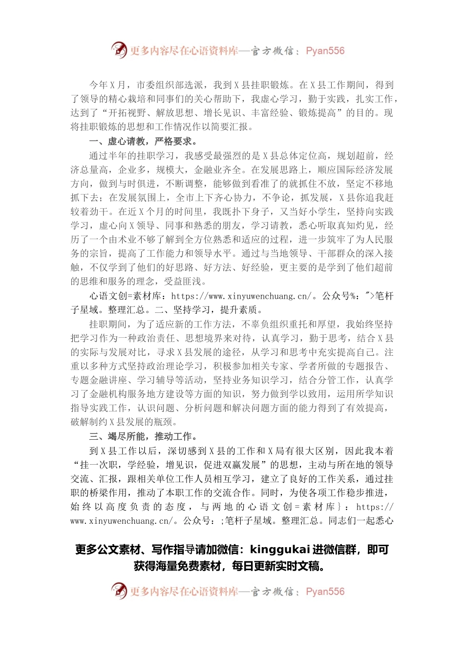县挂职干部工作总结.docx_第1页