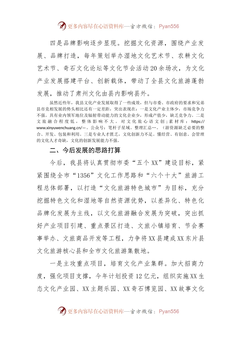 县文化产业发展工作汇报.docx_第2页