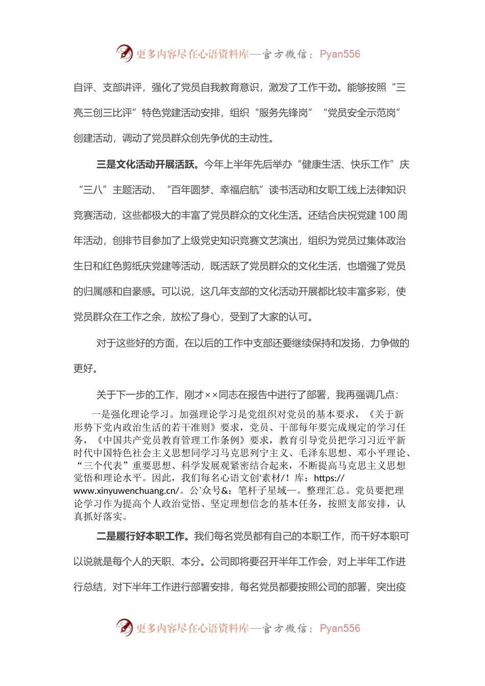 国企党委书记在支部党员大会上的讲话.docx_第2页