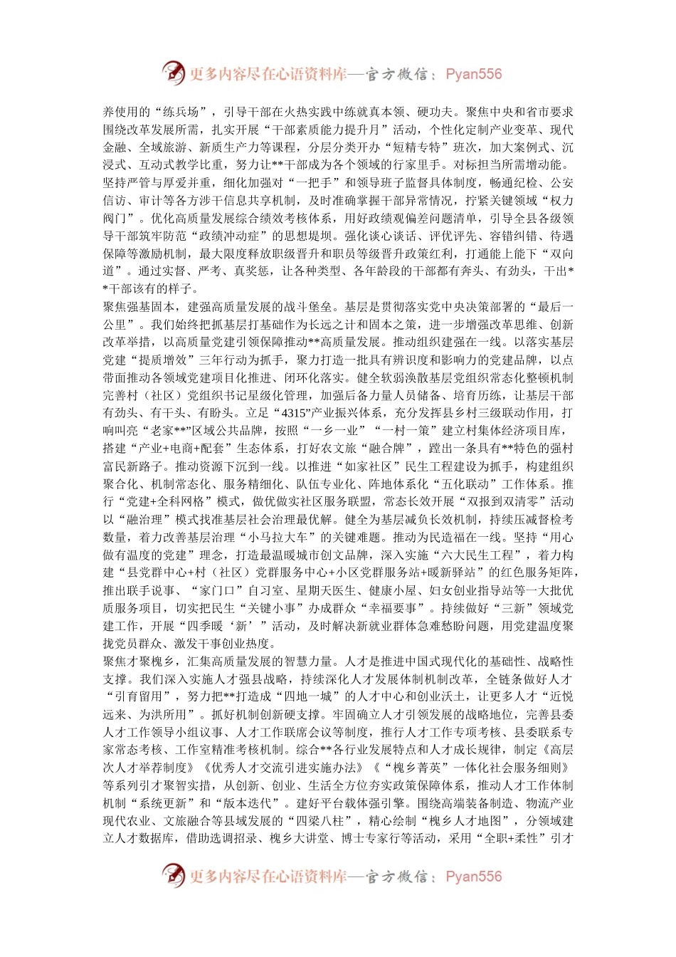 在2024年全市组织工作重点任务推进会上的汇报发言.docx_第2页