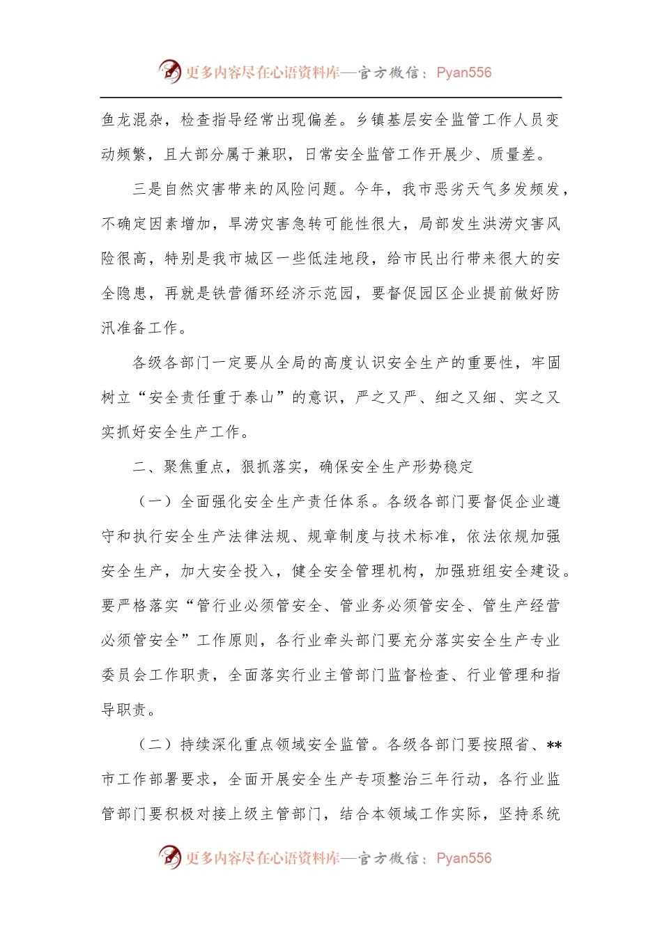 在2022年全市安全生产暨防汛工作会议上的讲话.docx_第2页