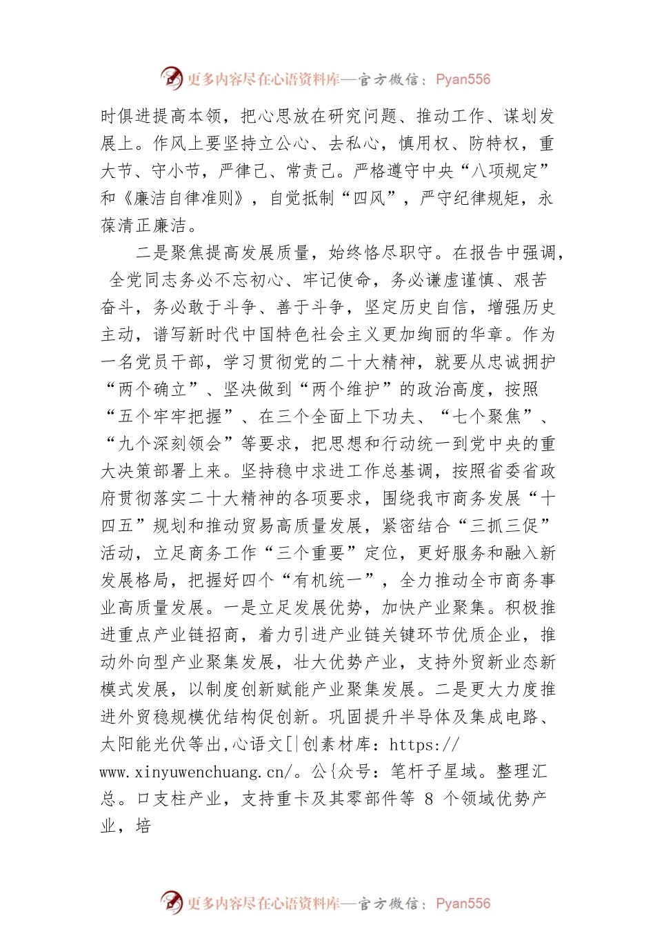 商务局长在专题读书班上的发言.docx_第2页