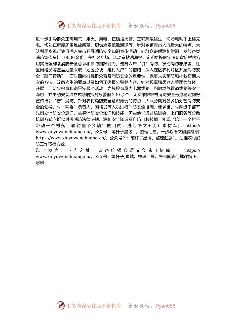 在2024年全市消防安全重点工作推进会上的汇报发言.docx_第2页
