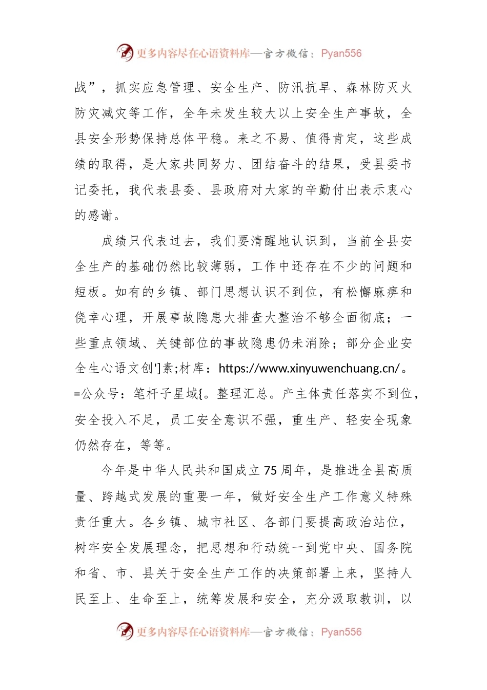在2024年县安委会、减灾委全体（扩大）会暨全国“两会”期间安全防范工作布置会上的讲话稿.docx_第2页