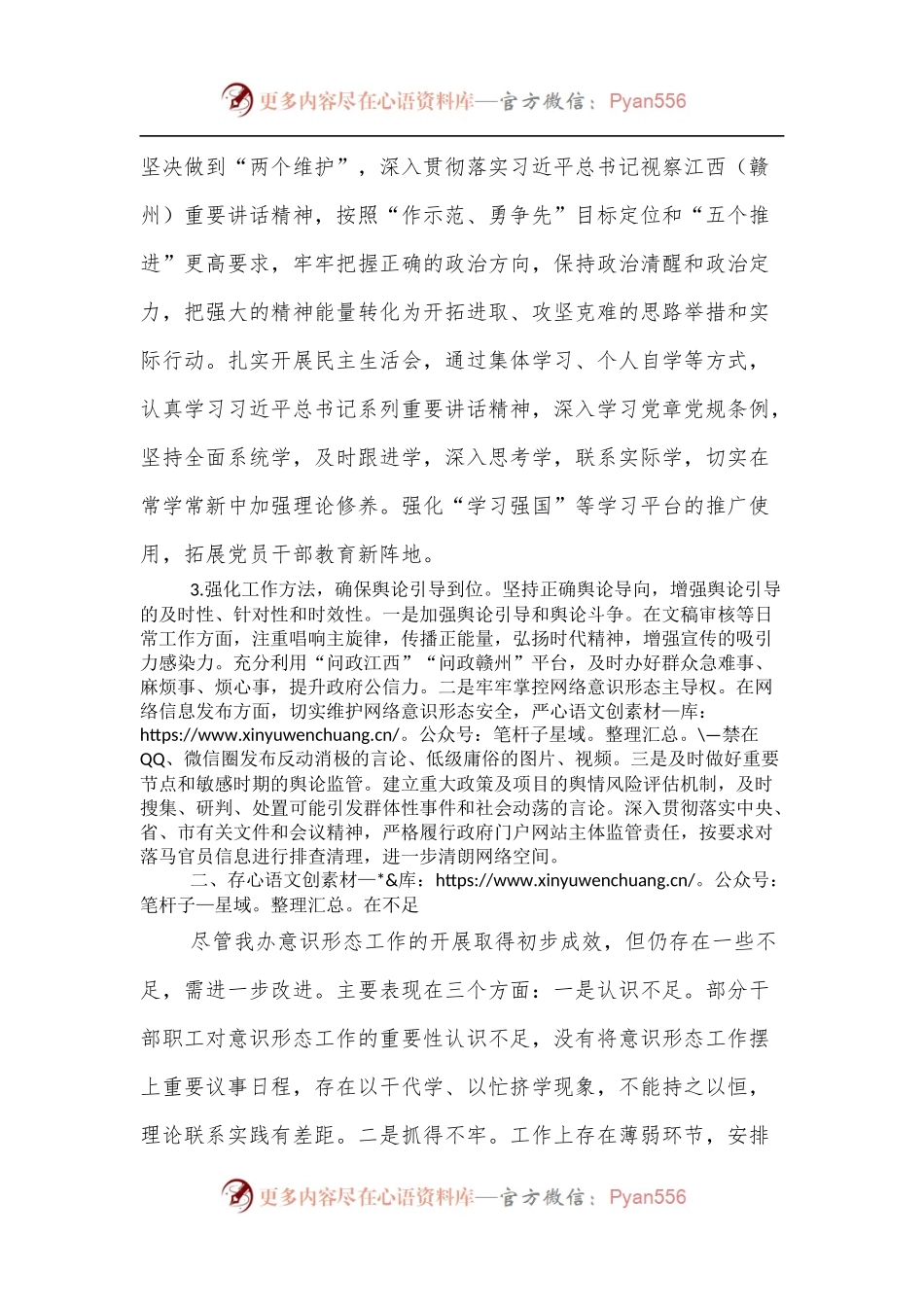 县政府办落实意识形态工作汇报.docx_第2页
