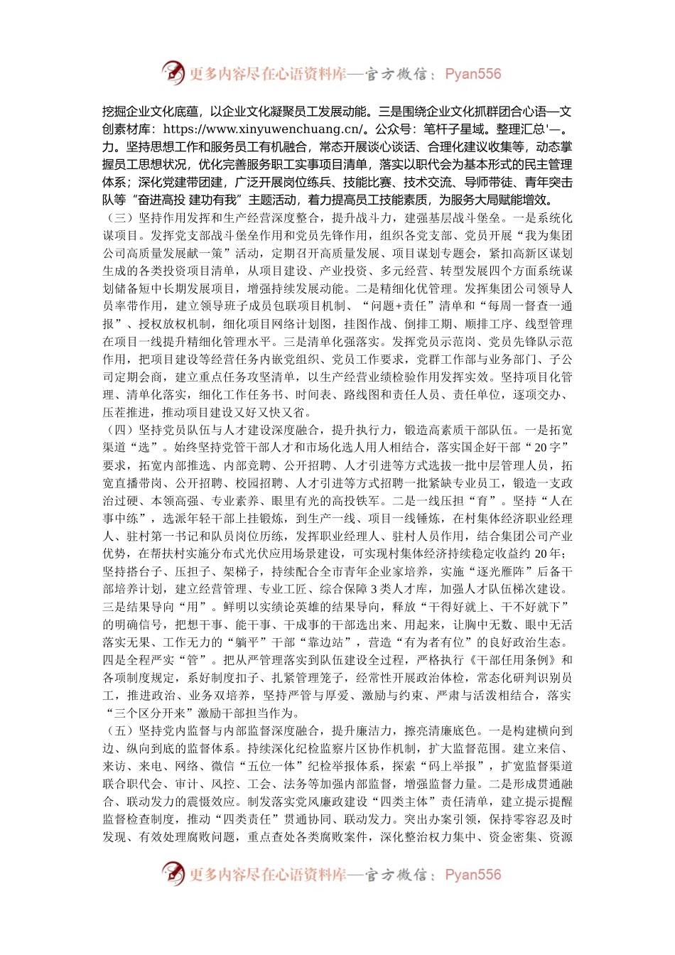 国企2024年落实全面从严治党主体责任情况报告.docx_第2页