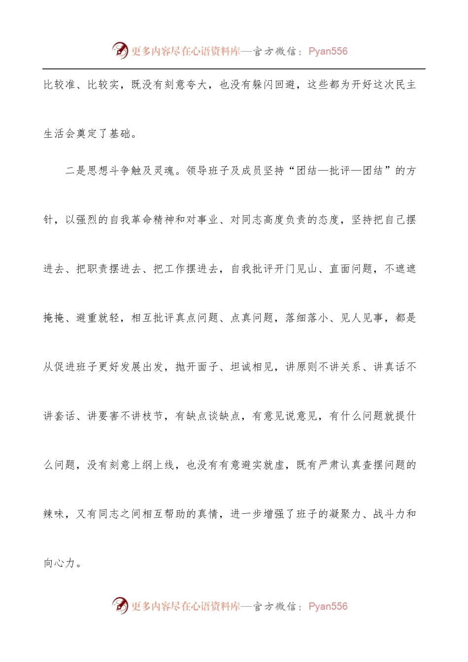 在2021年专题民主生活会上的点评讲话.docx_第2页