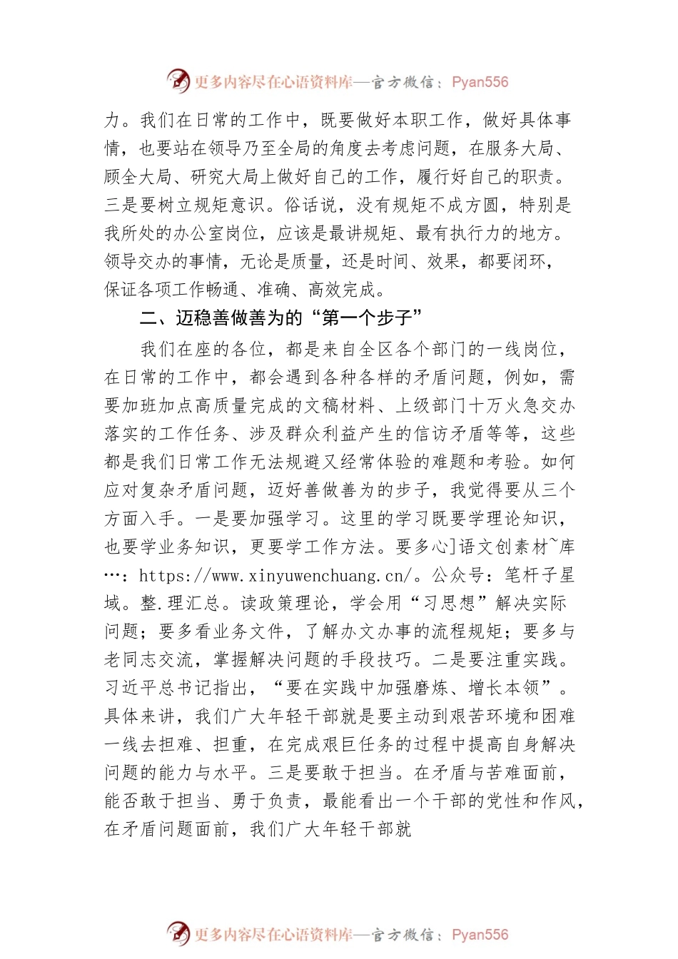 在2022年年轻干部交流研讨会上的发言.docx_第2页