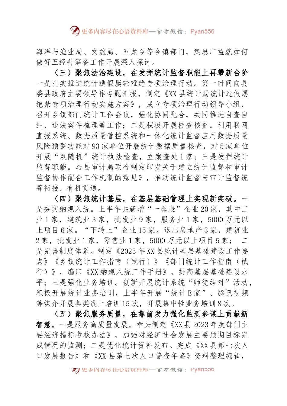 县统计局2023年上半年工作总结和下半年工作计划.docx_第2页