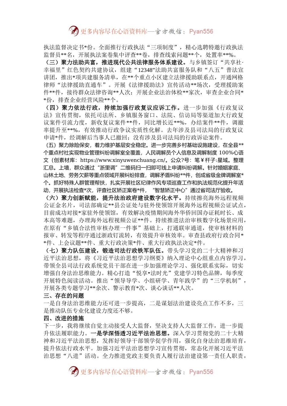 县司法局主要负责人个人依法履职情况报告.docx_第2页