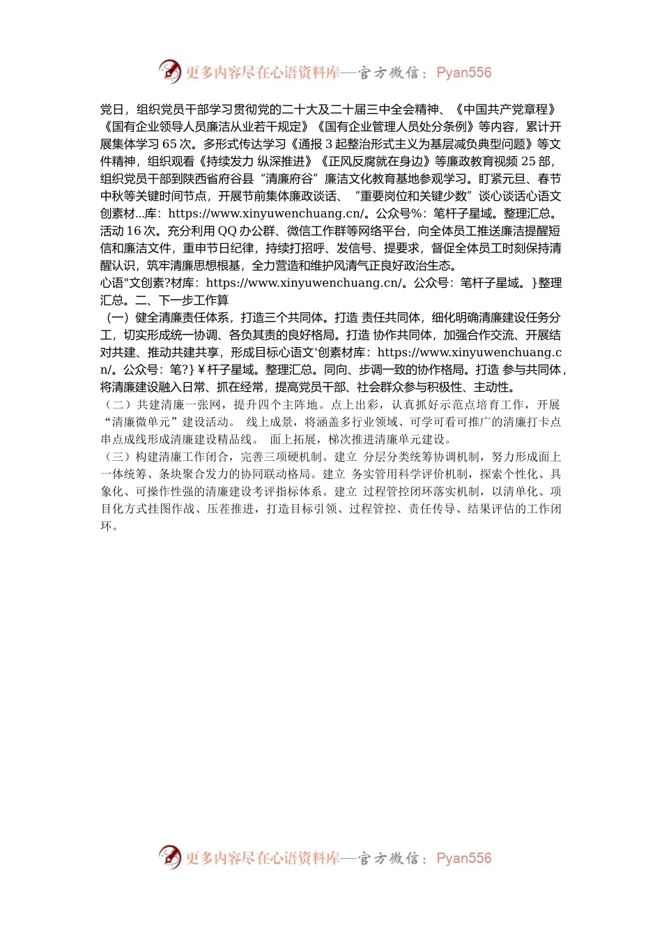 国企党委2024年落实党风廉政建设主体责任工作情况的报告.docx_第2页