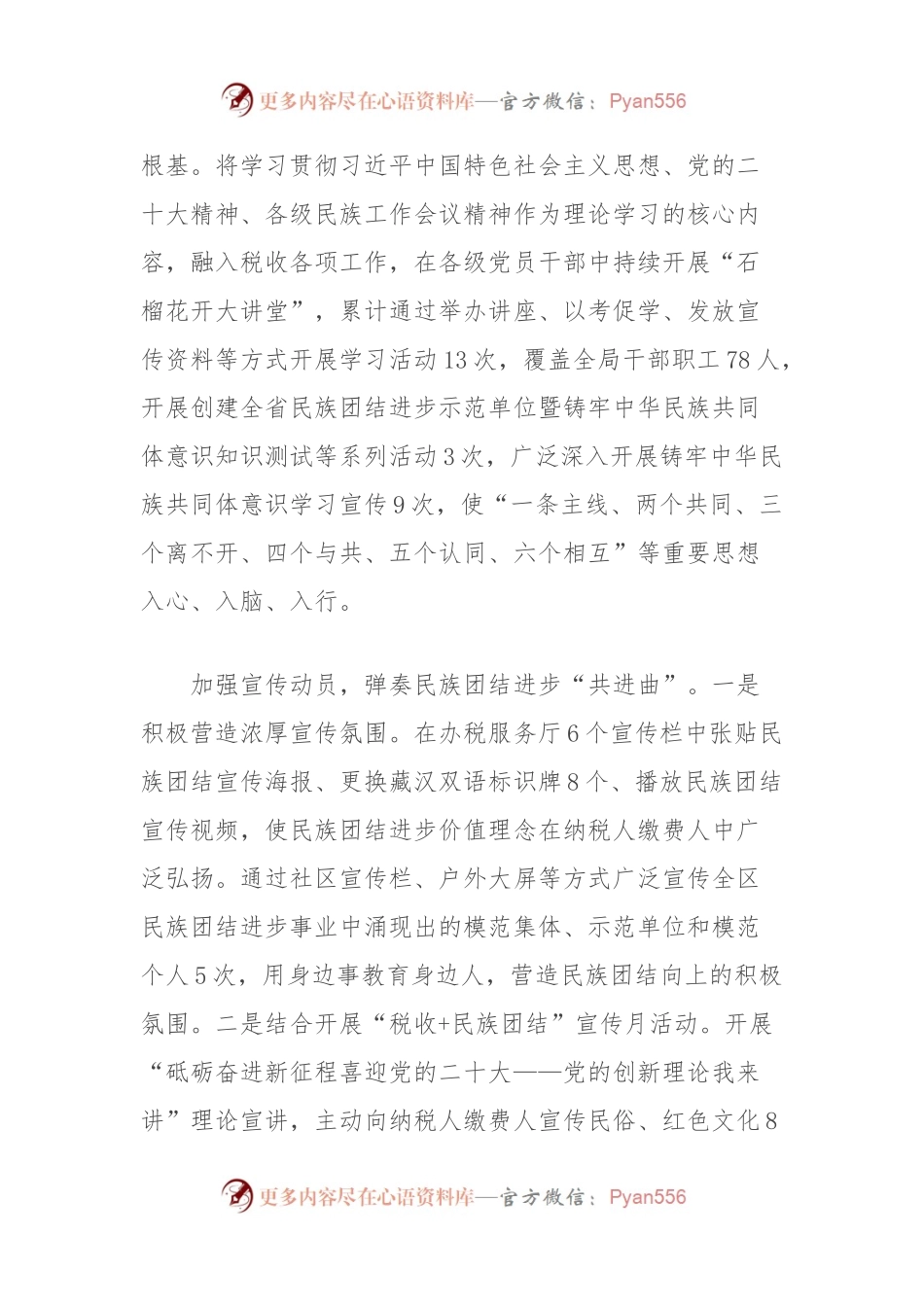 县税务局民族团结工作经验材料.docx_第2页