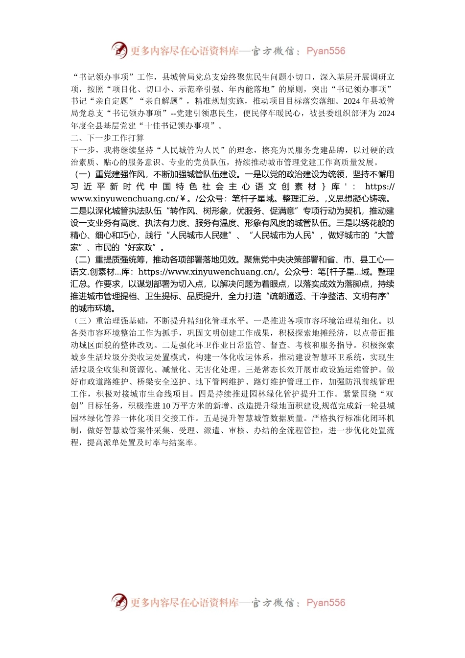 县城管局党总支书记2024年述职述廉述党建工作报告.docx_第2页