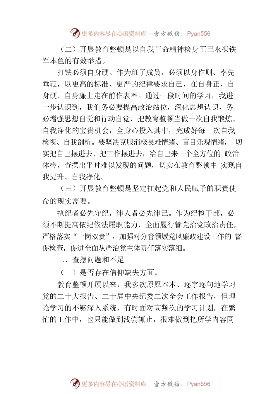 国企纪检监察干部党性分析报告.docx_第2页