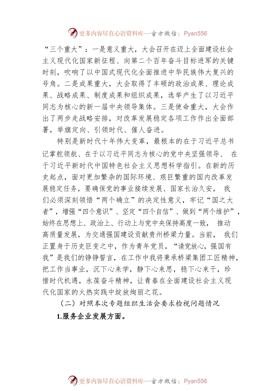 国有企业团支部委员专题组织生活会个人对照检查材料.docx_第2页