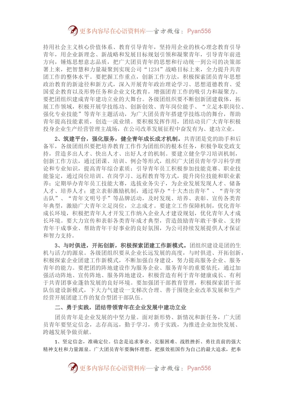 国企书记在公司团代会上的讲话.docx_第2页