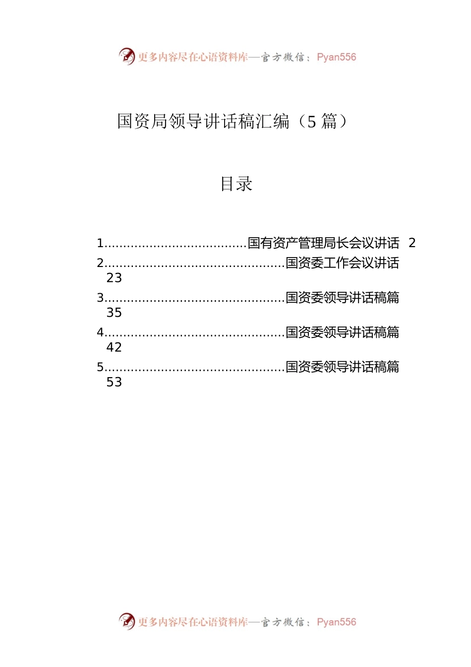国资局领导讲话稿汇编（5篇）.docx_第1页