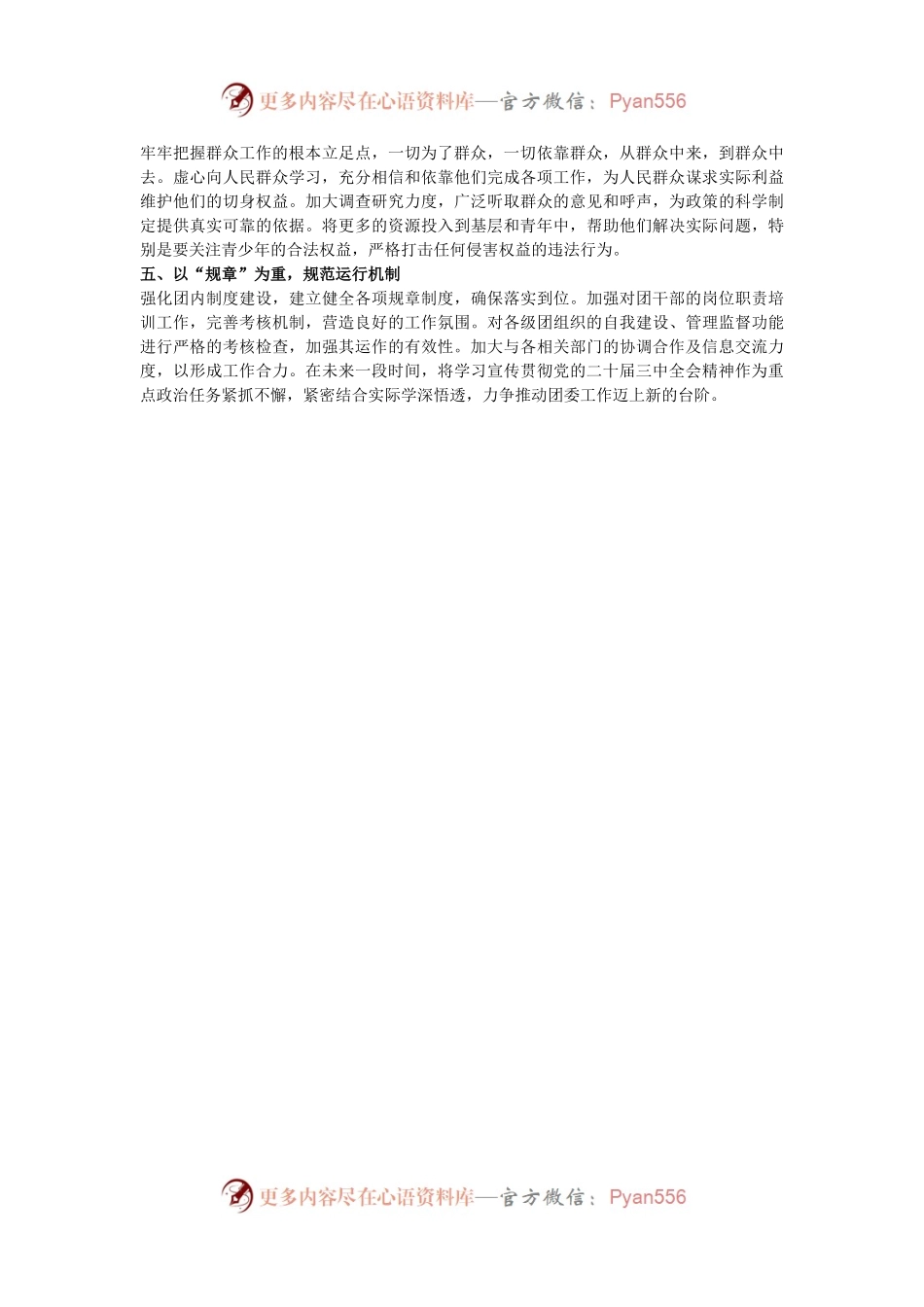团干部在团县委二十届三中全会精神青年交流会上的交流发言.docx_第2页