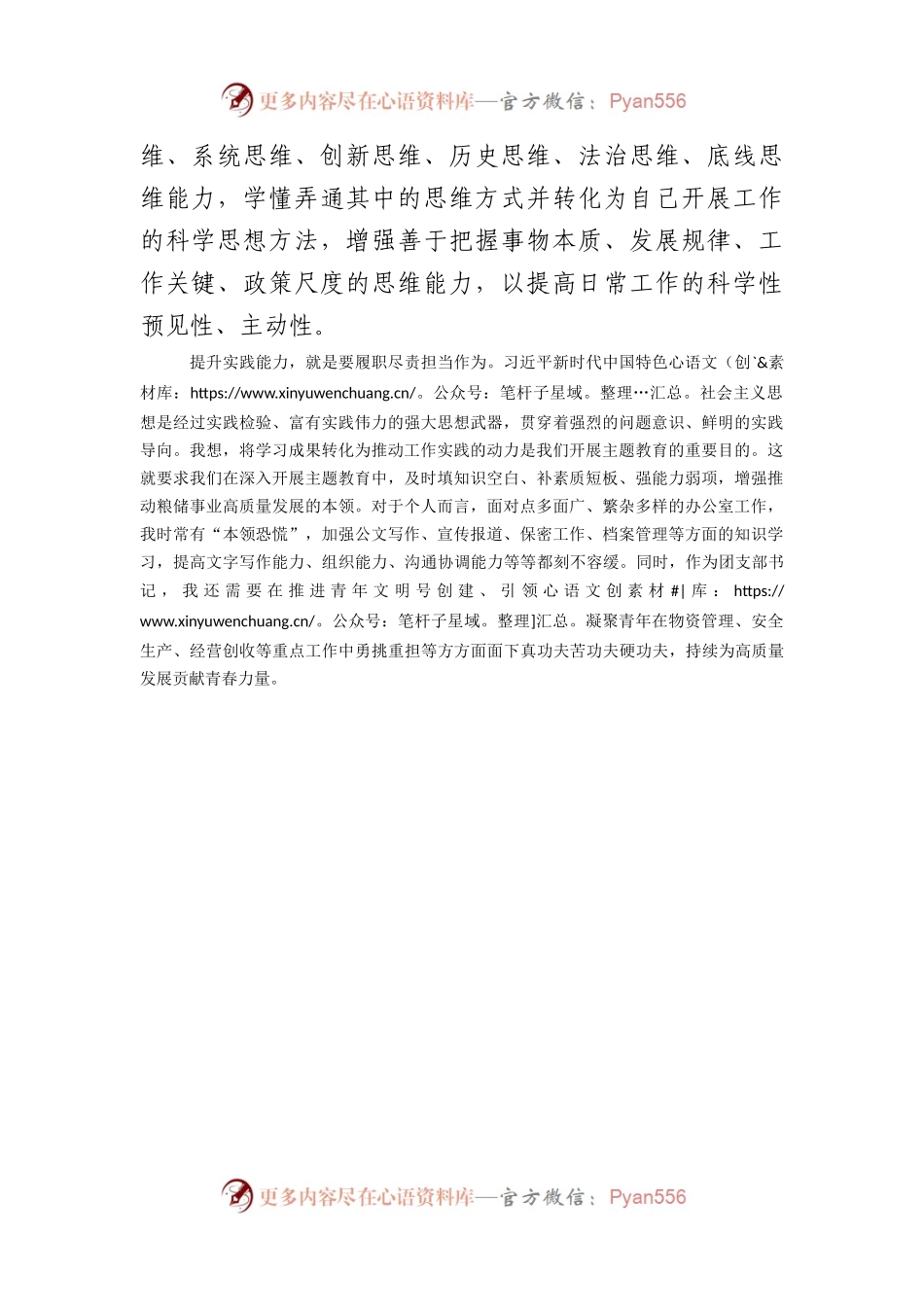 团支部书记主题教育研讨发言：努力提升政治能力思维能力实践能力.docx_第2页