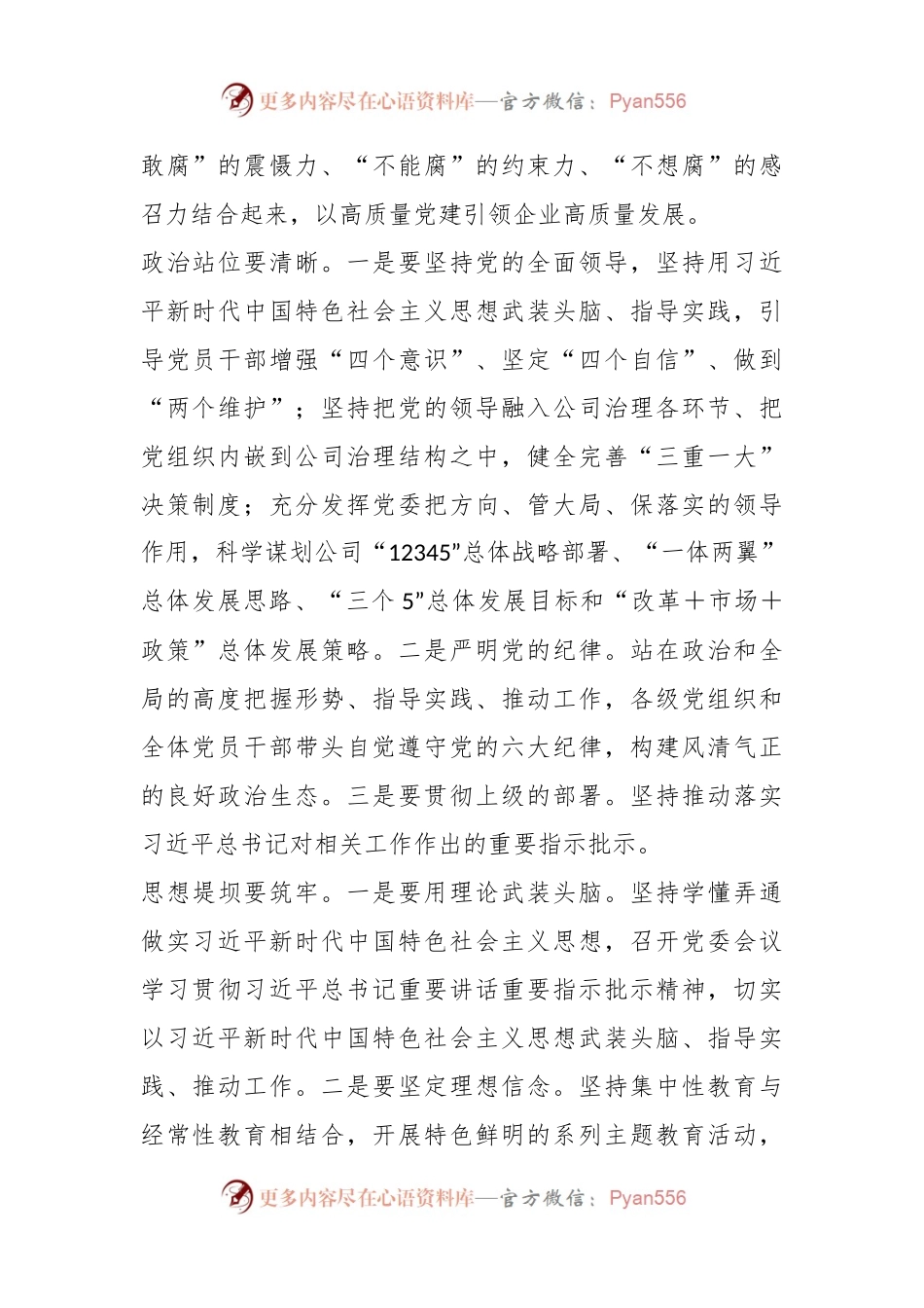 国企全面从严治党交流材料.docx_第2页