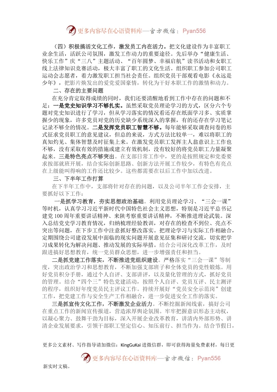 国企党支部党史学习教育专题工作报告.docx_第2页