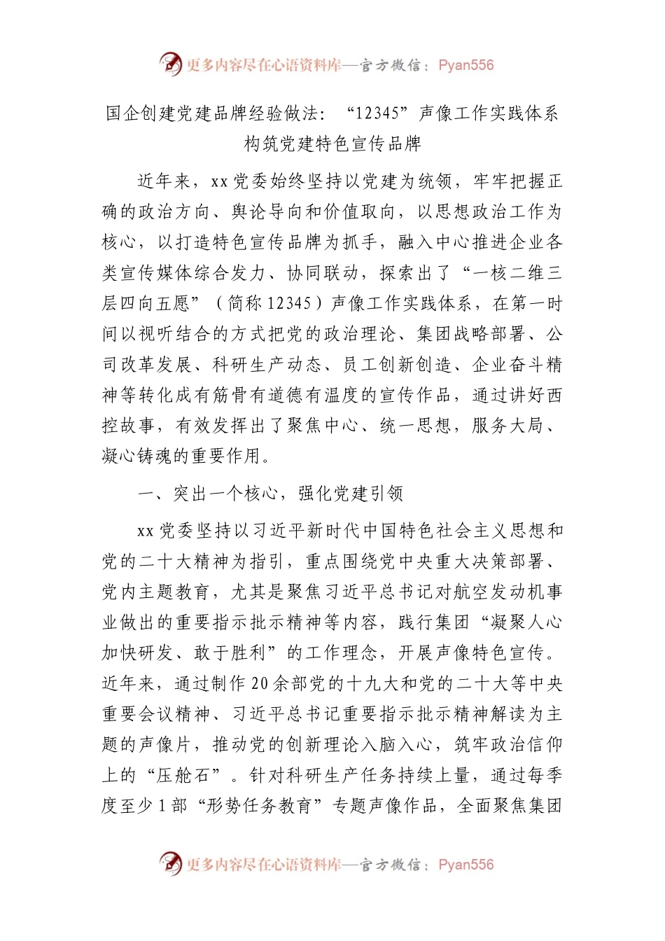 国企公司创建党建品牌经验做法4400字.docx_第1页
