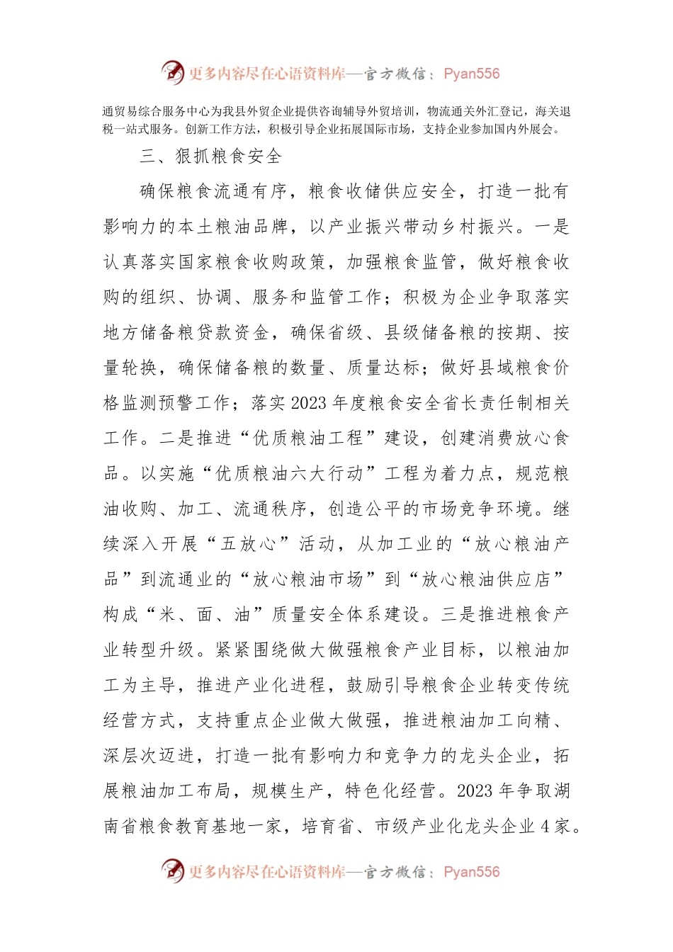 县商务粮食局2023年工作计划.docx_第2页
