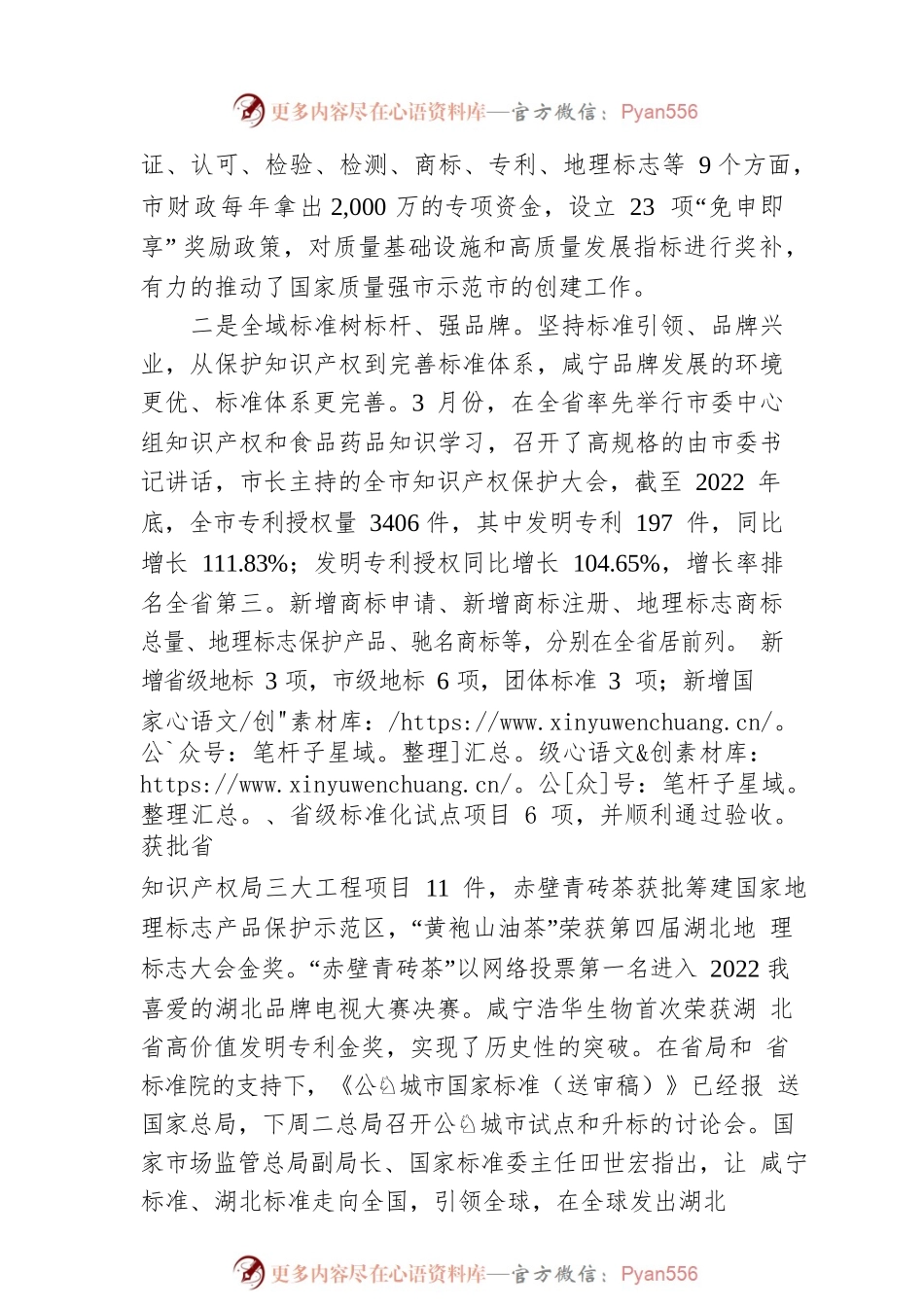 咸宁在全省市场监督管理工作会议上作交流发言（20230114）.docx_第2页