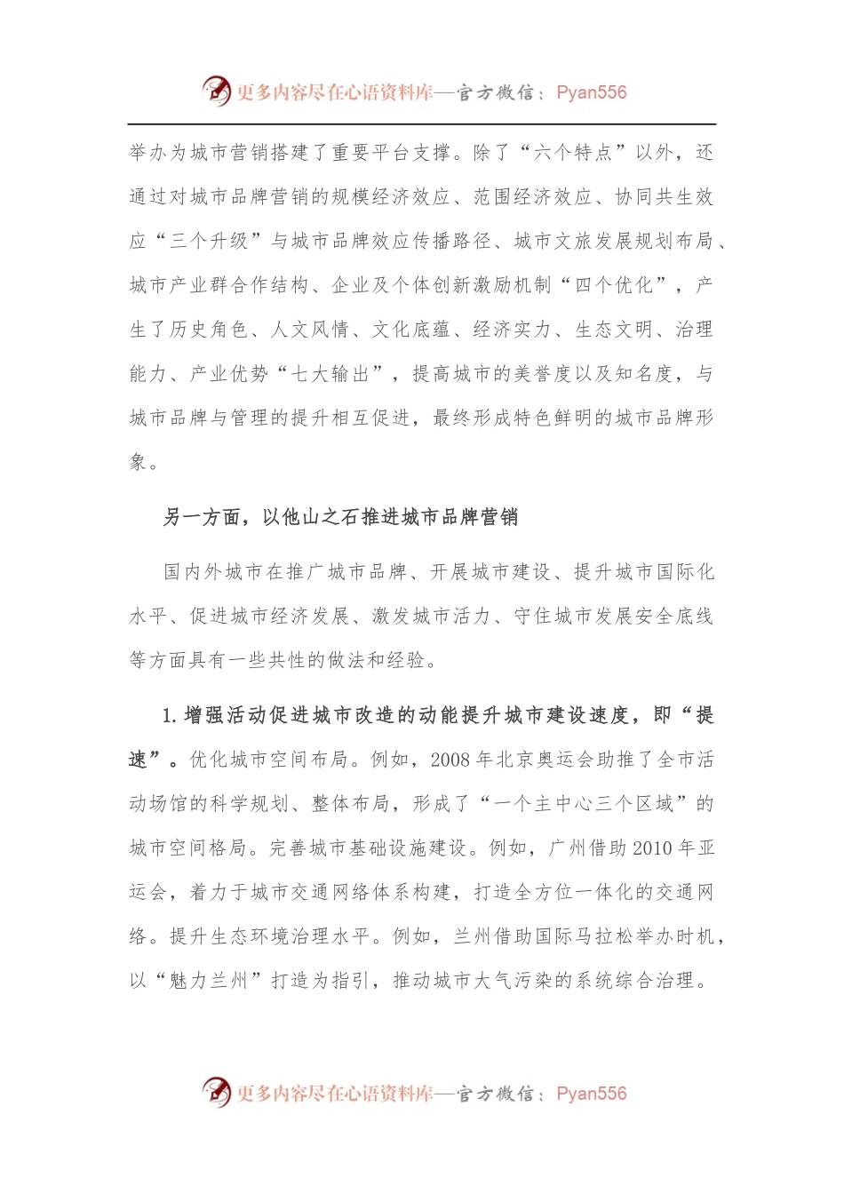 商务局长关于城市品牌营销研讨发言材料.docx_第2页