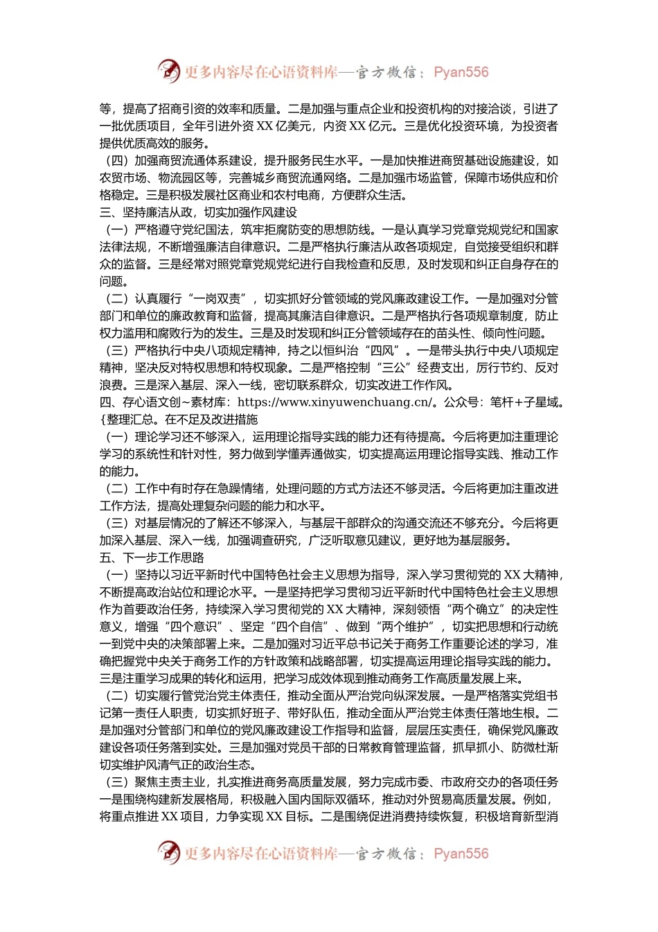 商务局党组书记述职报告.docx_第2页