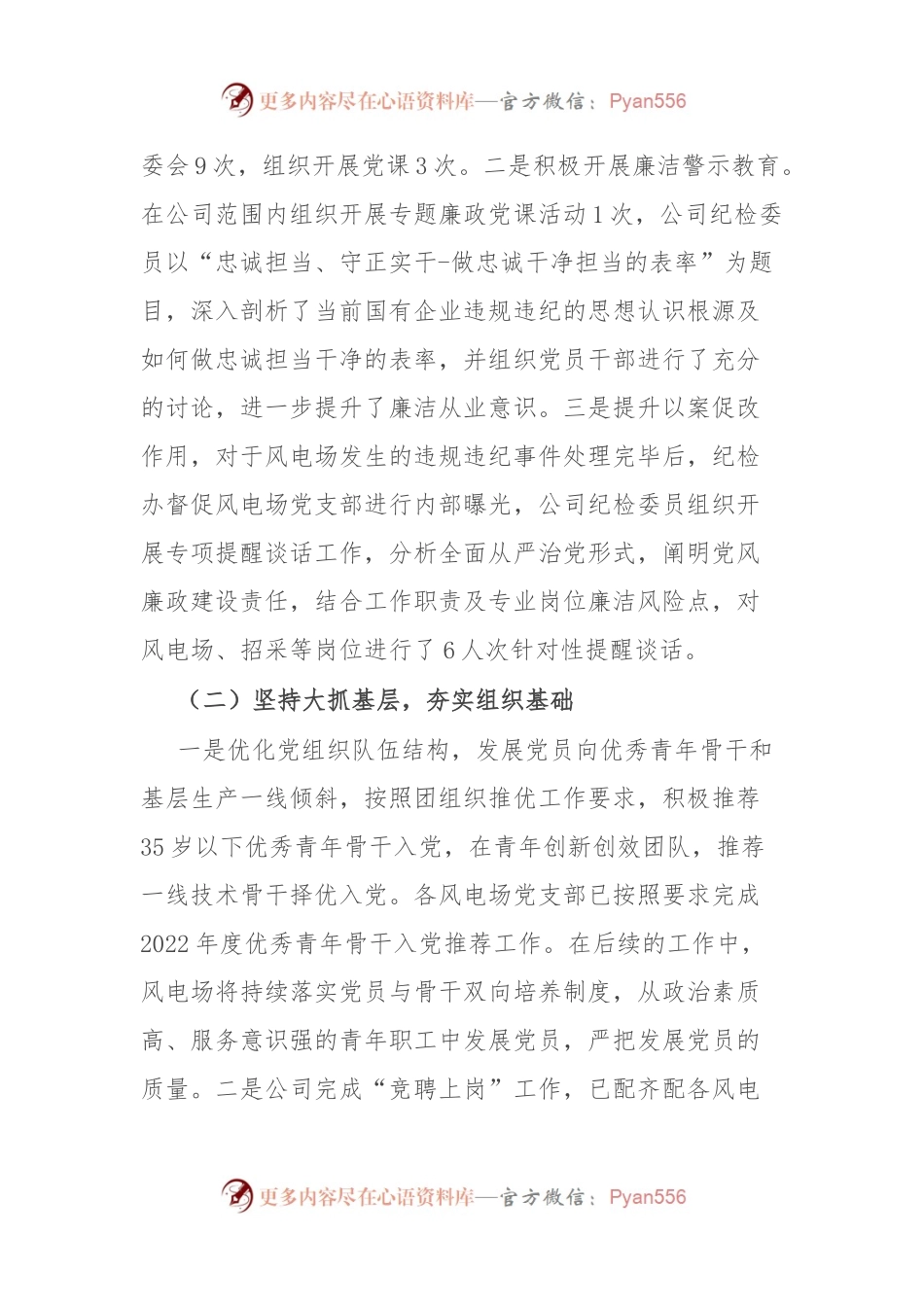 国有企业全面从严治党向基层延伸工作推进情况汇报.docx_第2页