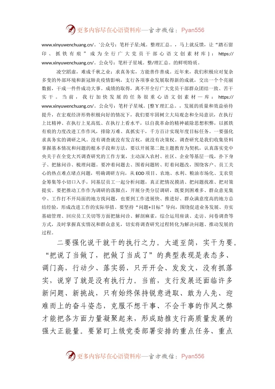 国企银行党员干部主题教育研讨发言：变制度执行力为现实生产力.docx_第2页