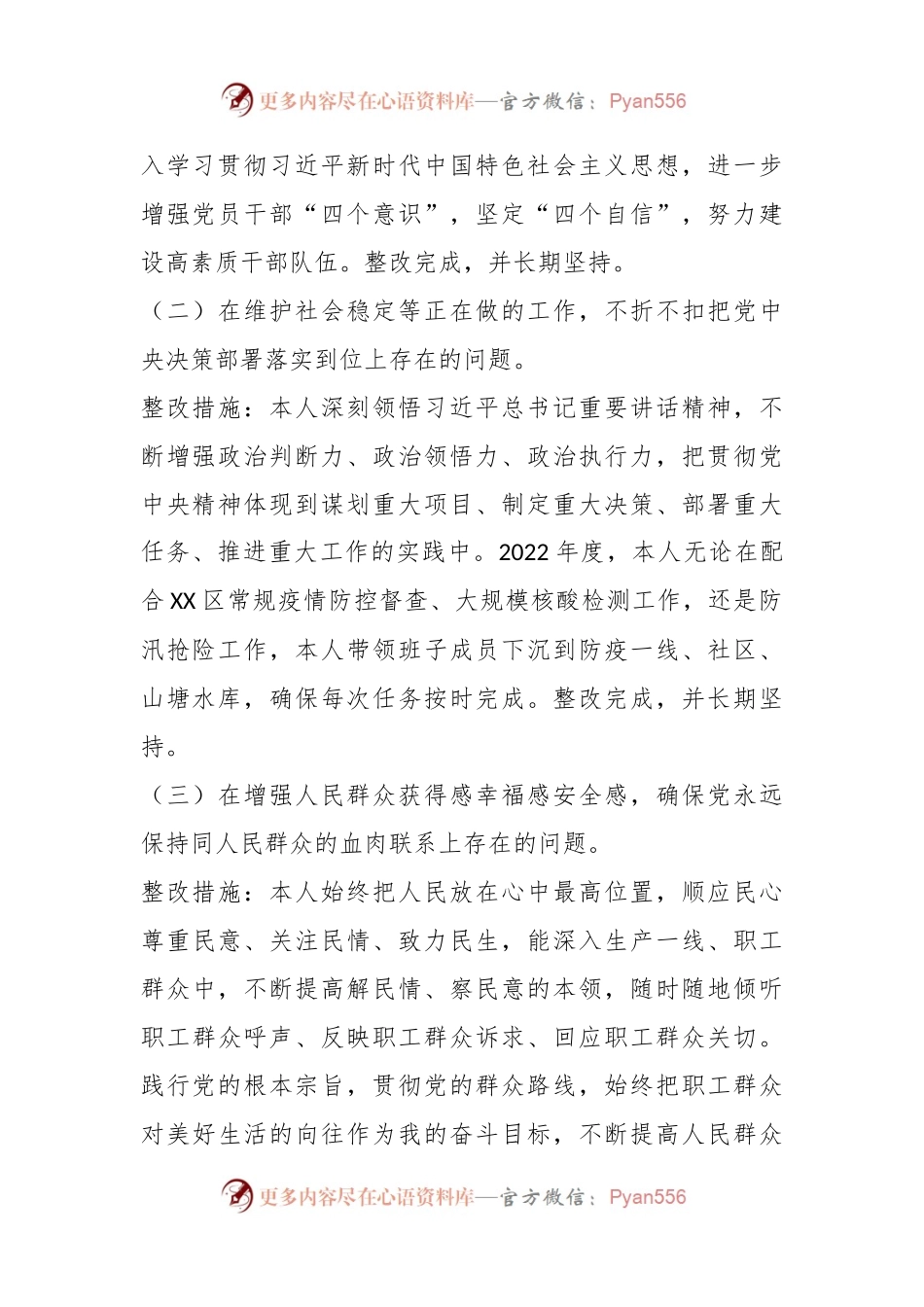 园区负责人年度民主生活会个人对照检查材料.docx_第2页