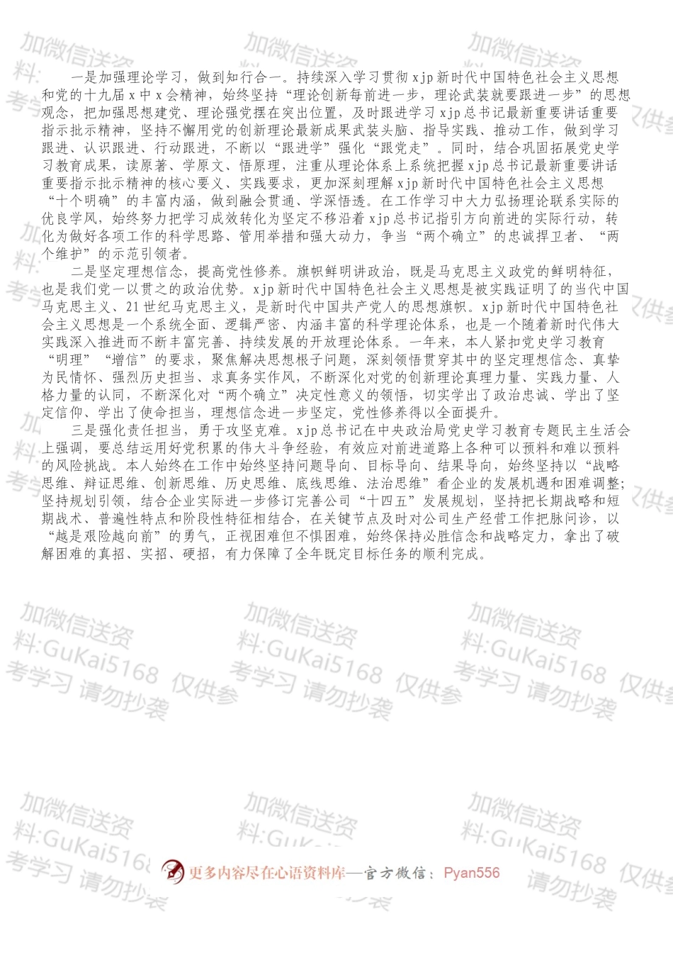 国企党总支书记董事长202X年度民主生活会个人发言提纲（五个带头）.docx_第2页