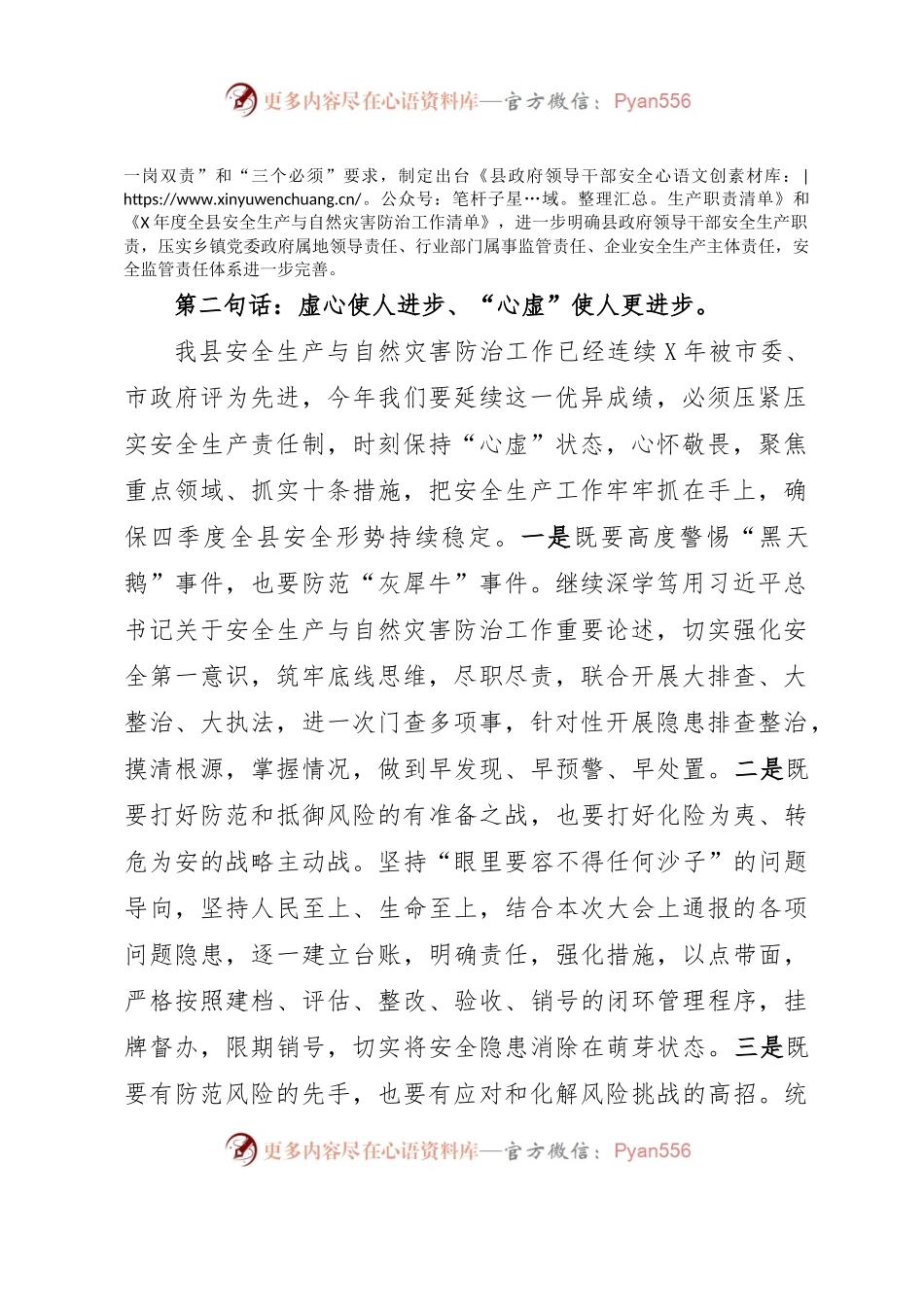 县长在2023年安全生产和自然灾害防治会议上的讲话.docx_第2页