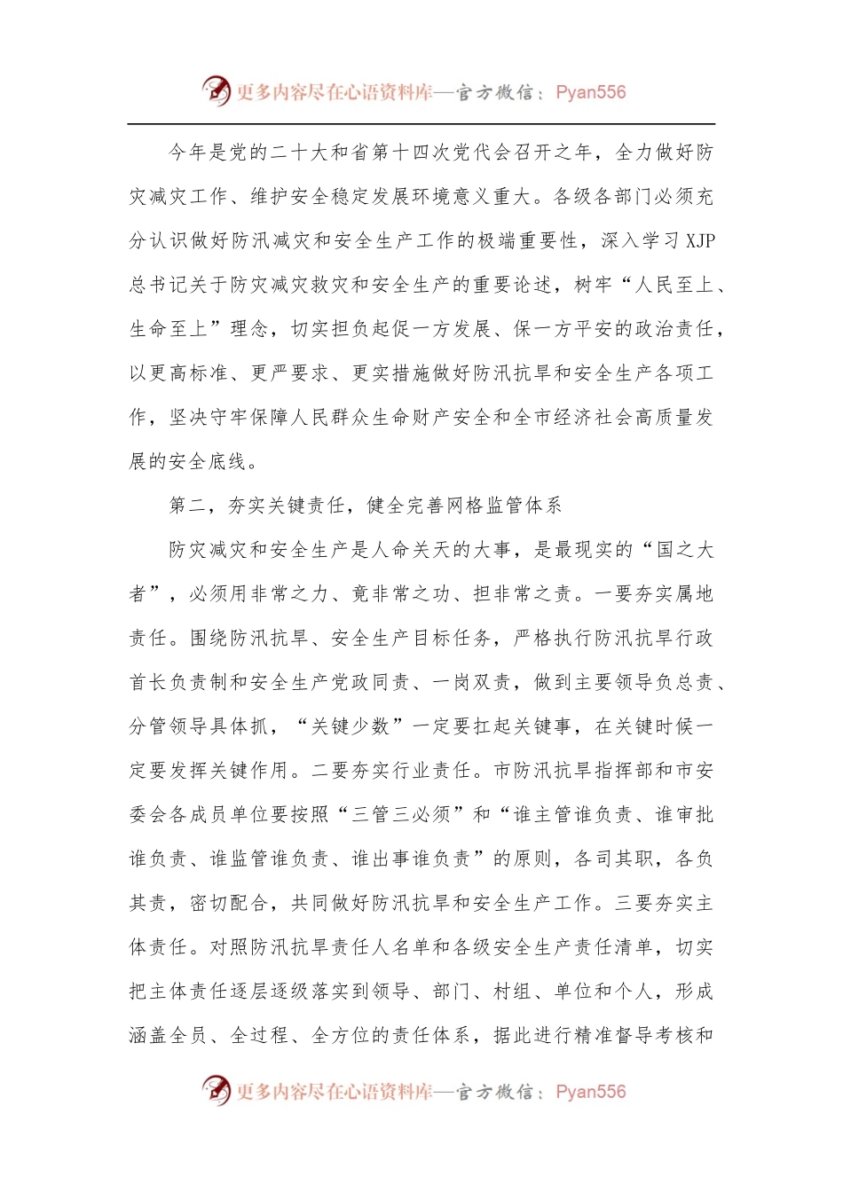 在2022年全市防汛抗旱暨安全生产视频会上的讲话.docx_第2页